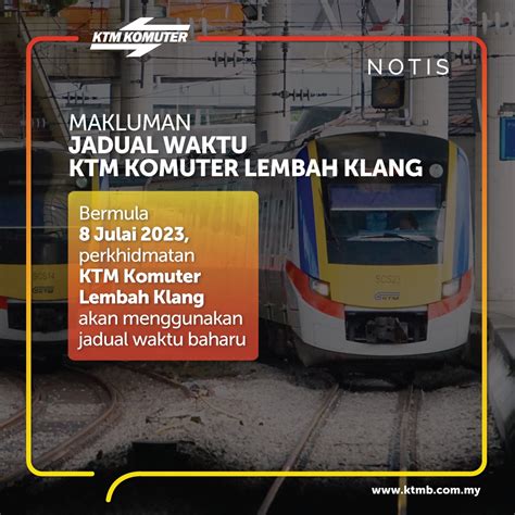jadual komuter 2024|KTMB Keretapi Tanah Melayu Berhad Official Web Portal.